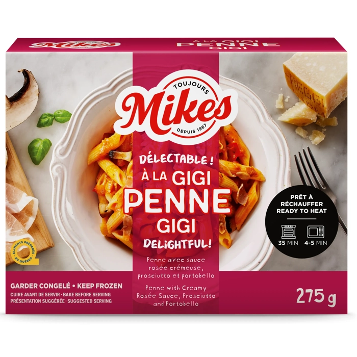 Penne à la gigi avec sauce rosée crémeuse