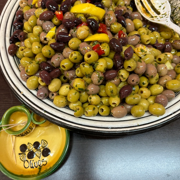 Moroccan olives in oil