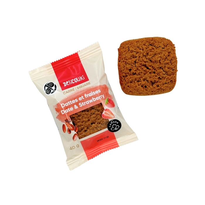 Carré dattes et fraises