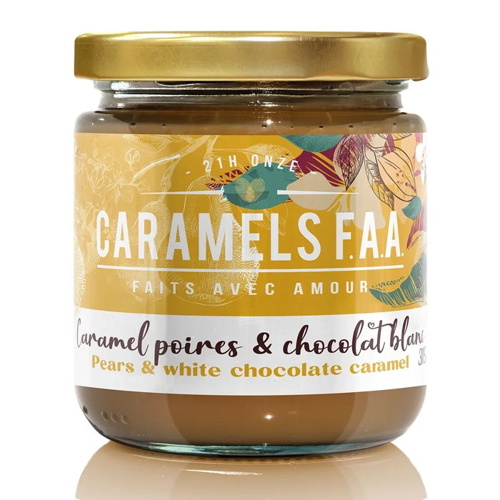 Pears & white chocolate caramel