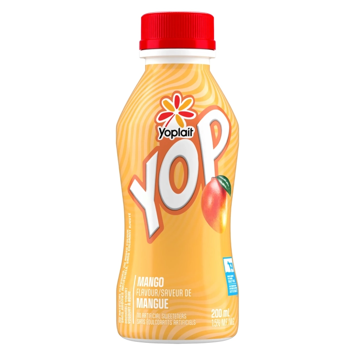 Yoplait YOP Yogourt à boire Mangue 1.5% M.G. 200ML
