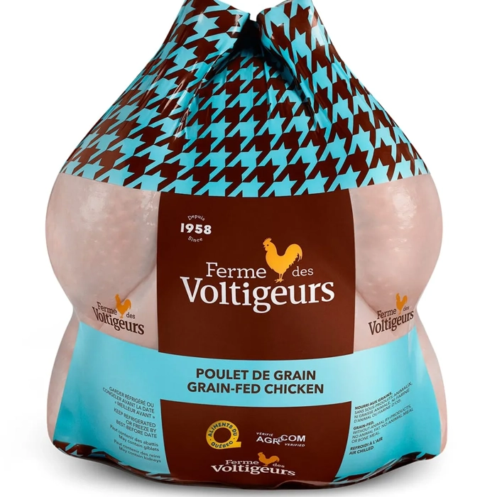 Gros poulet entier de grain