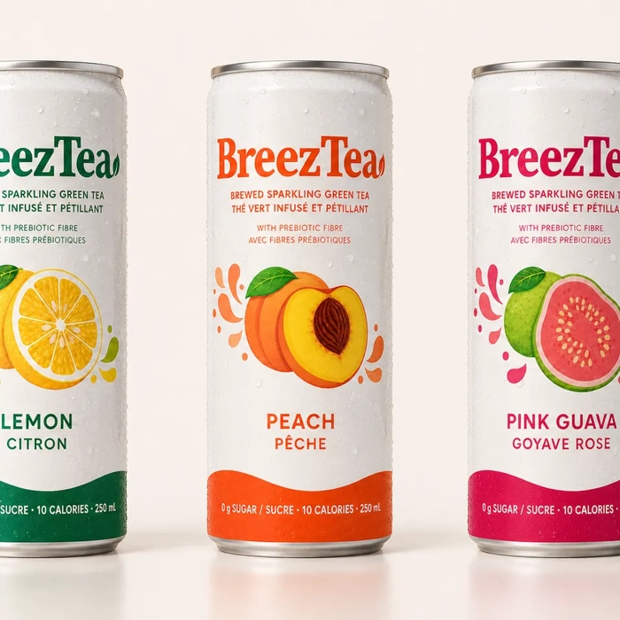 Thé vert infusé et pétillant Citron -Breeztea