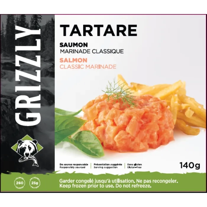 Tartare de saumon et marinade classique