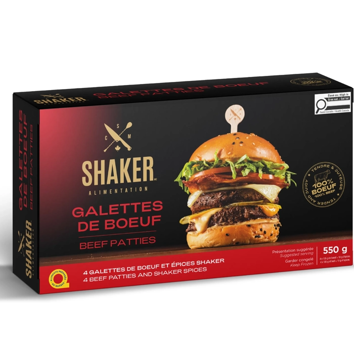 Galettes de boeuf et épices Shaker