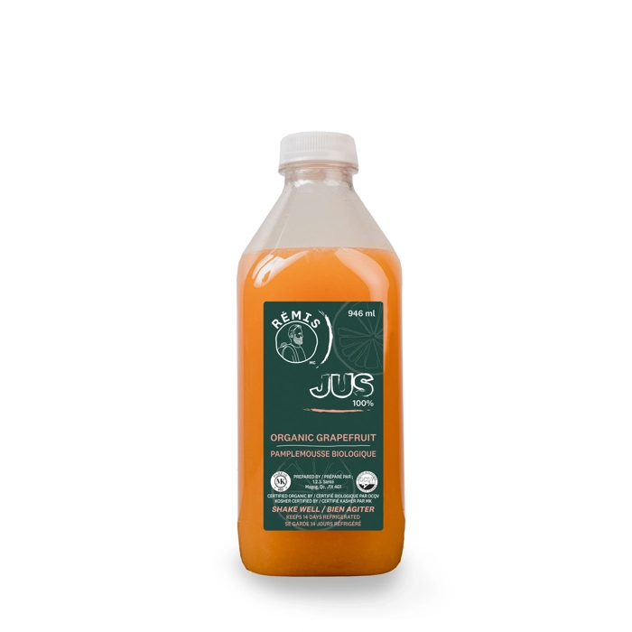 Jus de pamplemousse, biologique