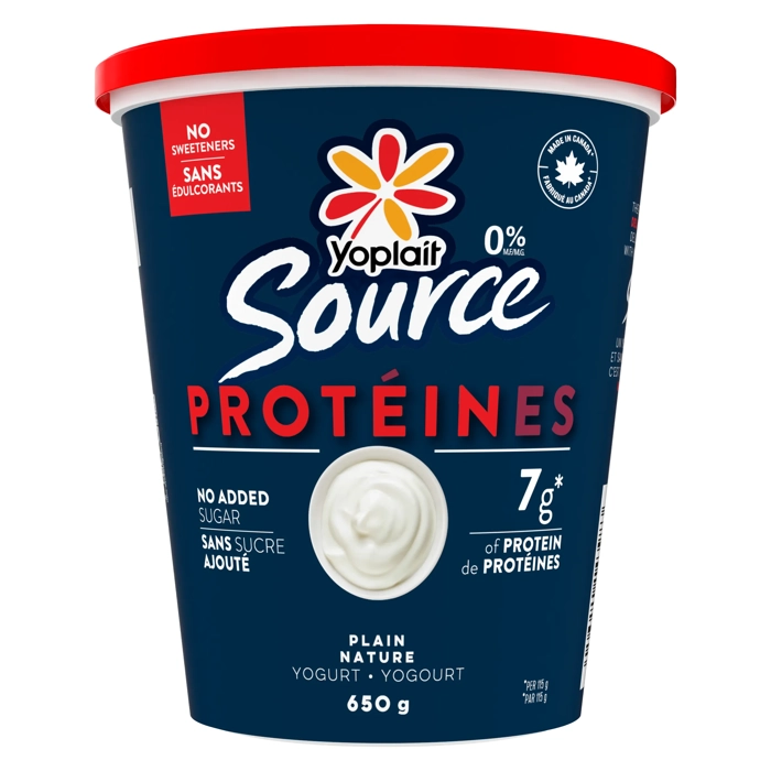 Yoplait Source Protein Yogurt Plain 0% M.F. 650G