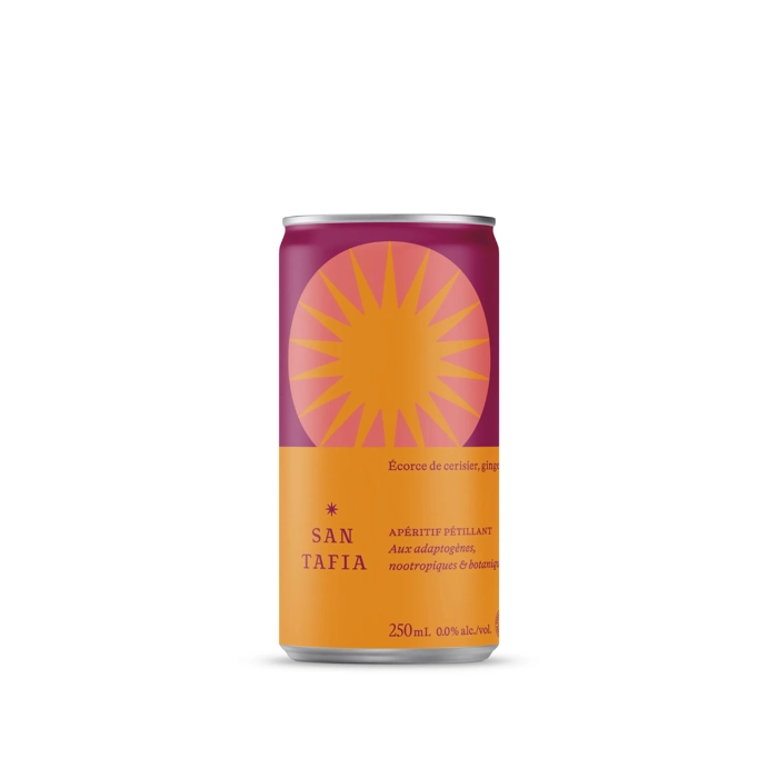 Apéritif pétillant Ecorce de cerisier, gingembre