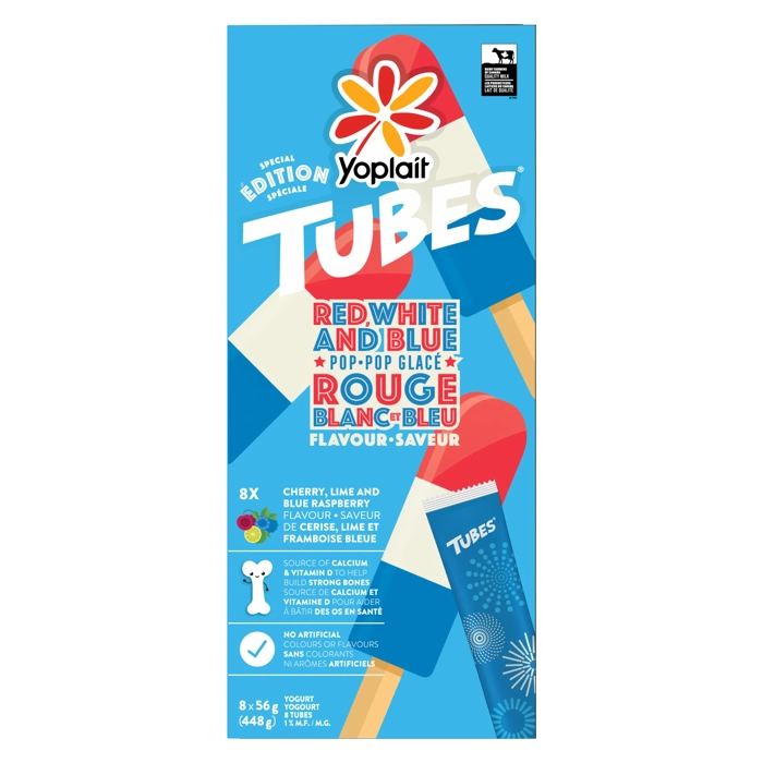 Yoplait Tubes Yogurt Special Edition 1% M.G. 8x56G