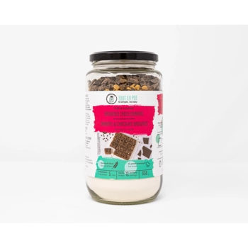 Caramel & chocolate brownies