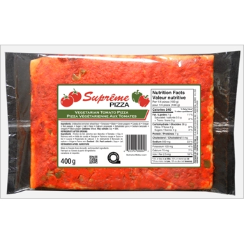 Pizza Végétarienne aux Tomates 400G