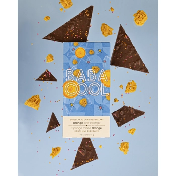 Tablette de chocolat croustillant Tire éponge Orange