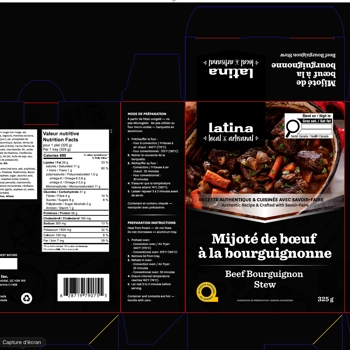 MIJOTÉ DE BOEUF À LA BOURGUIGNONNE