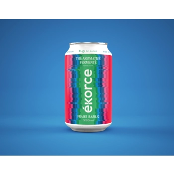 Kombucha fraise basilic