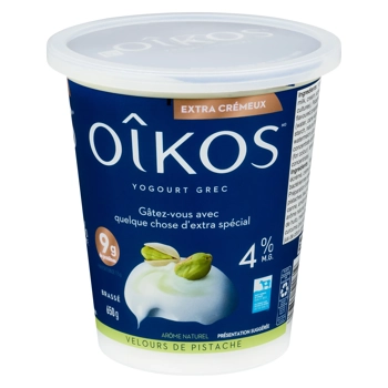 Oikos 4% Extra Crémeux Velours de Pistache 650g