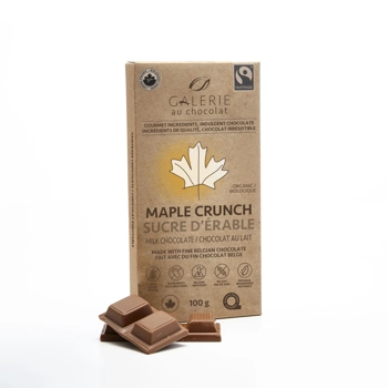 Maple crunch milk chocolate bar