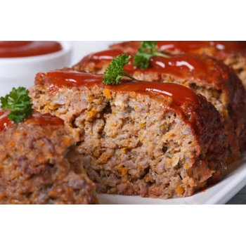 Pain de viande de boeuf tranché et cuit 90g, surgelé IQF