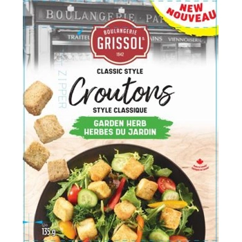 Croutons style classique herbes du jardin