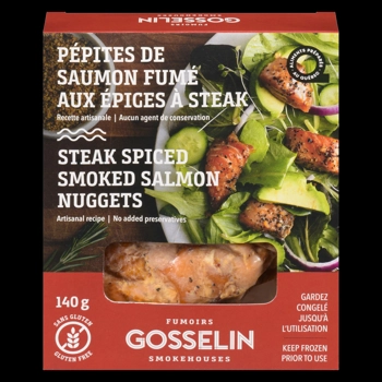 Pépites saumon fumé aux épices à steak