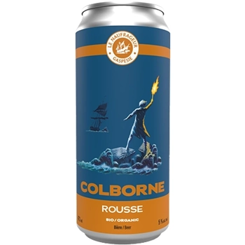 Colborne, Rousse, Bière à 5%, Bio