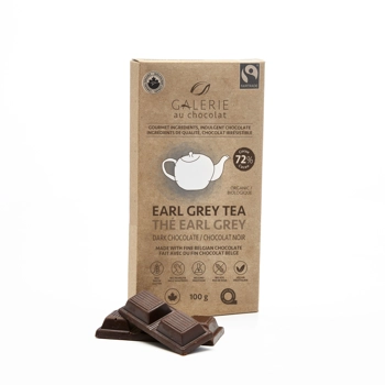 Earl Grey Tea Dark Chocolate 72% Bar