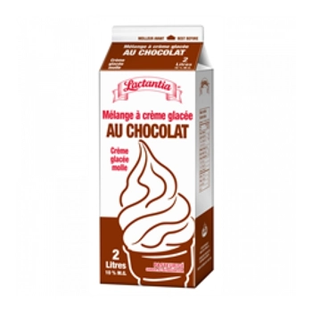 Mélange à crème glacée molle au chocolat