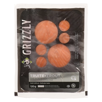 Truite fumée et tranchée (produit frais)