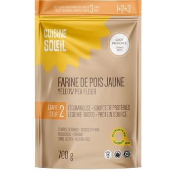 Farine de pois jaune biologique