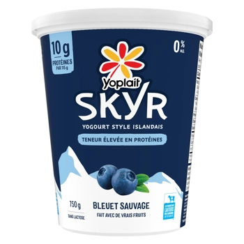 Yoplait SKYR Yogourt Bleuet sauvage 0% M.G. 750G