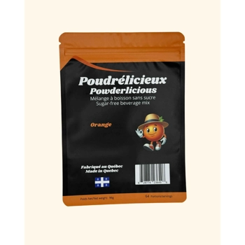 Powdered sugar free beverage mix - Orange