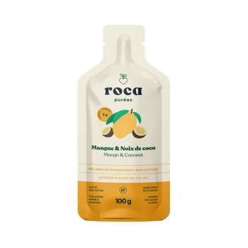 Roca purée saveur mangue & noix de coco