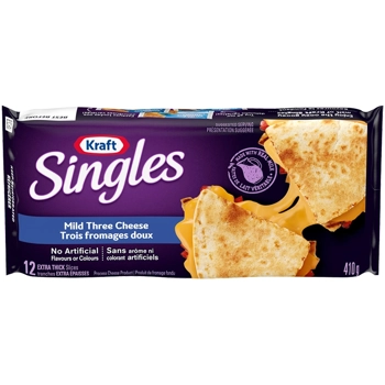 Fromage en tranches  Singles Trois Fromages Doux