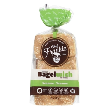 Bagelwich aux graines de sésame