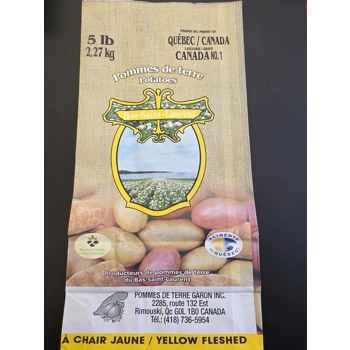 Pommes de terre du Bas Saint-Laurent/Pommes de terre Garon Inc. - Jaune 5 lb