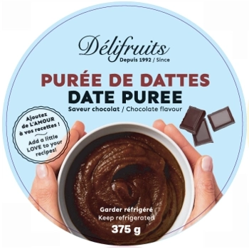 Date puree chocolate flavour
