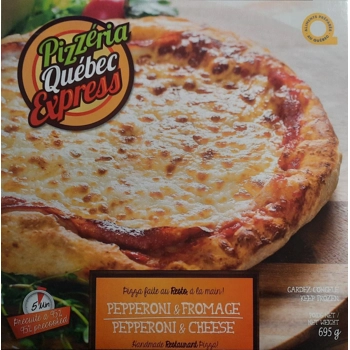 Pepperoni and cheese pizza