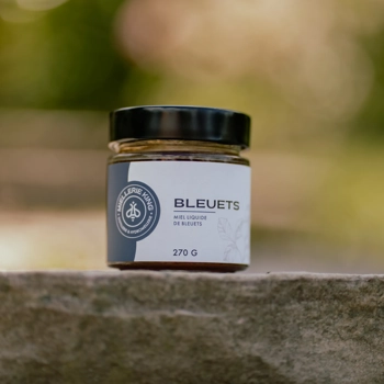 Miel liquide de fleurs de bleuets