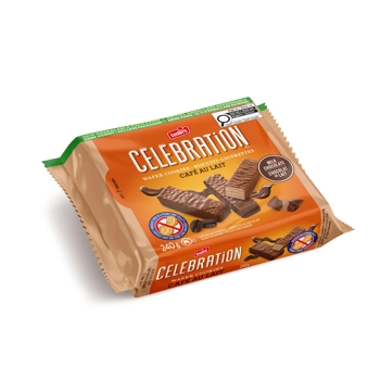 “Café au Lait” Wafer Cookies Coated with Real Milk Chocolate