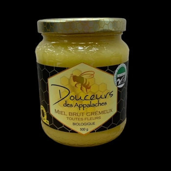 Miel brut biologique crémeux