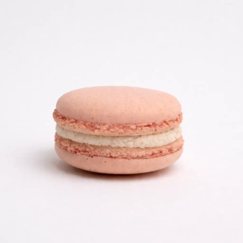 Macaron fraise fromage à la crème -colorant nature