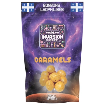 Freeze-dried caramels