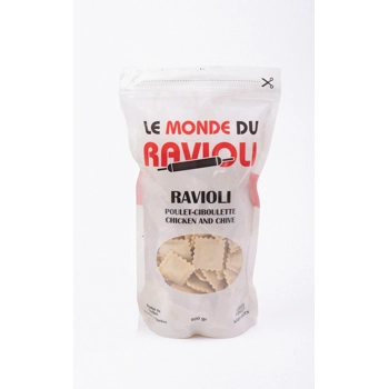 Ravioli poulet et ciboulette