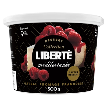 Liberté Méditerranée Yogurt Raspberry Cheesecake 9% M.F. 500G
