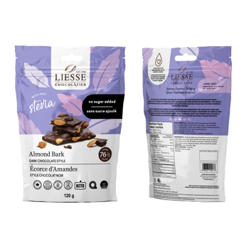 No Sugar Added Dark Chocolate Style Almond Bark