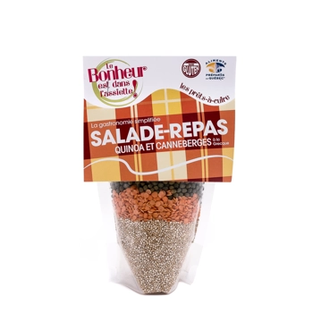 Salade repas quinoa et canneberges
