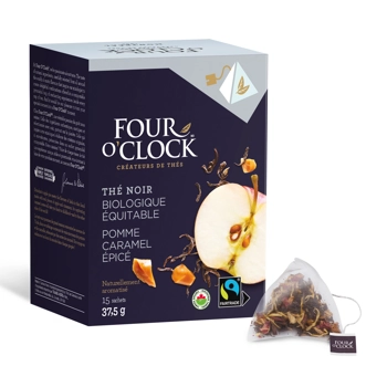 Thé noir pomme caramel épicé biologique équitable