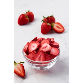 Fraises du Québec lyophilisées