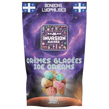 Freeze-dried ice cream bites