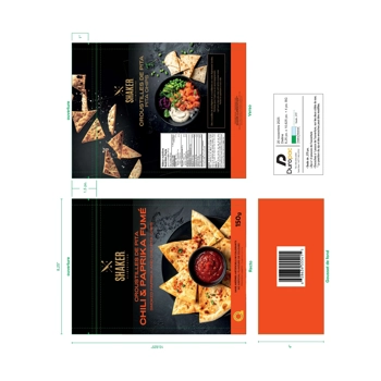 Croustilles de pita – Chili & Paprika fumé