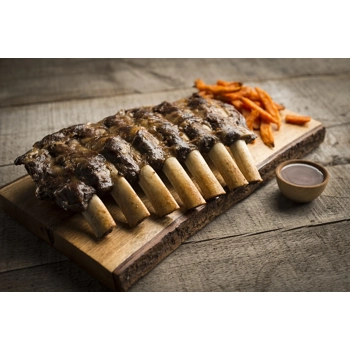 Côte levée de bison cuite